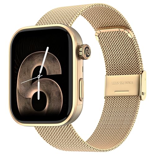 Noise Pro 6 Smart Watch:Intelligent AI, Endless AI Watch Faces, AI Companion, 1.85” AMOLED, EN2 Processor, Nebula UI 2.0, Emergency SOS, Compatible with iOS & Android(Champange Link)