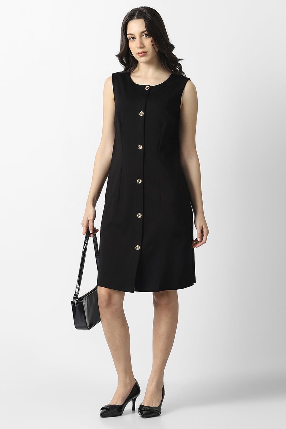 Van Heusen Women's Rayon Modern Above The Knee Dress