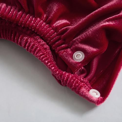 Hopscotch Girls Burgundy Full Sleeves Ruffled Onesie with Cap For Age (18-24 Months)