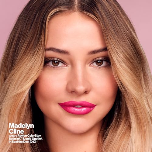 Revlon ColorStay Satin Ink Liquid Lipstick, Longwear Rich Lip Colors, Formulated with Black Currant Seed Oil, 009 Speak Up, 0.17 fl oz