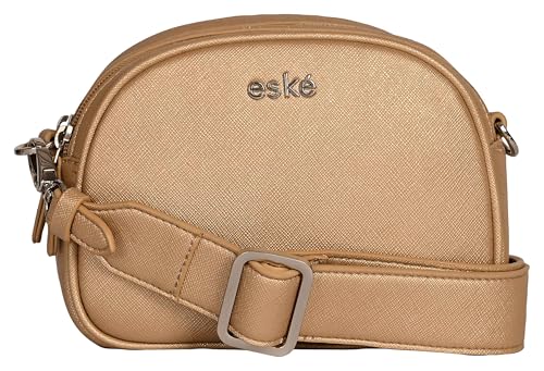 eske Anastasia Vegan Leather Women's Shoulder Bag (Light Gold)