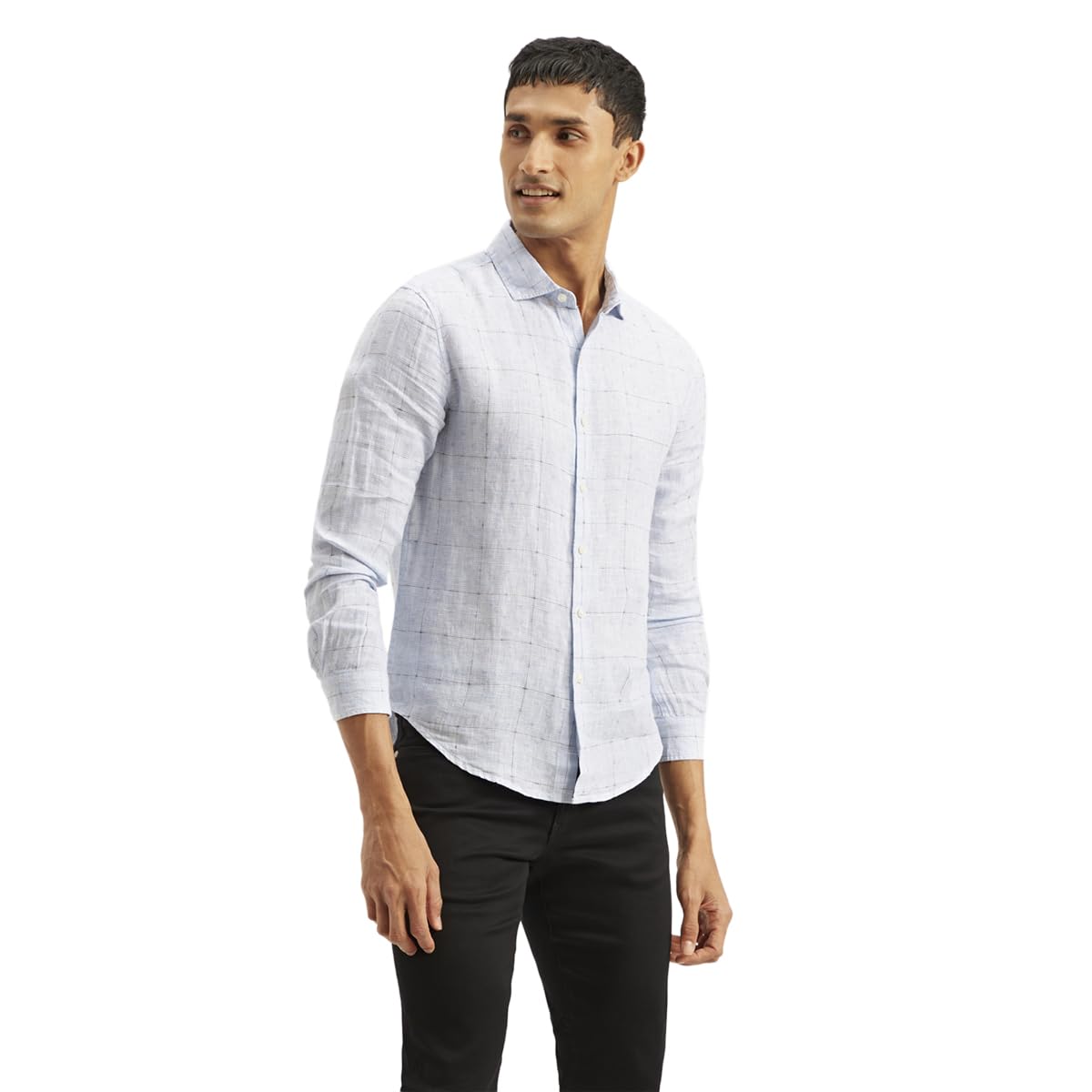 Levi's Men's Checkered Slim Fit Shirt Blue