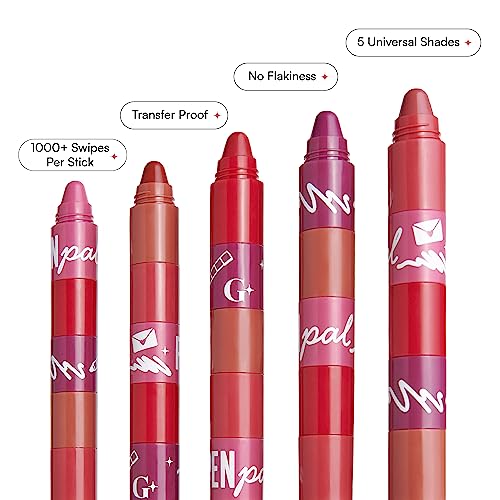 Gush Beauty Penpal 5-in-1 Stackable Lipstick, Creamy Matte | 4.8g
