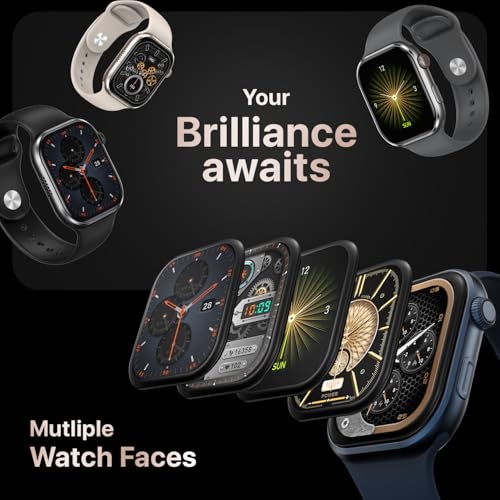 Fire-Boltt Brillia Smart Watch with 51.3mm (2.02 inch) AMOLED Display, Bluetooth Calling, SpO2, Heart Rate Monitoring, 120+ Sports Modes (Brillia, Beige)