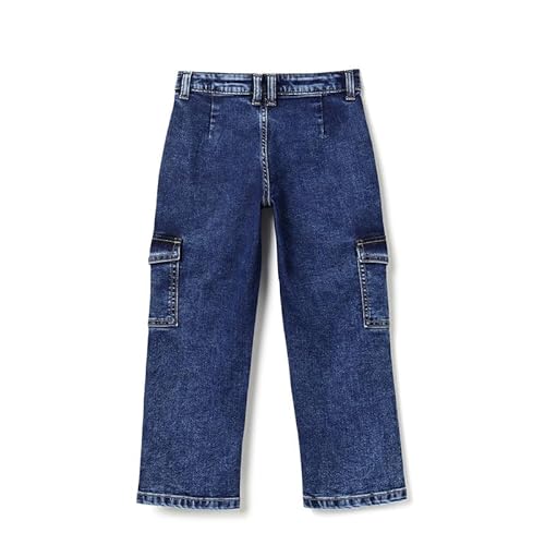 United Colors of Benetton Straight Fit Solid Mid Rise Jeans Blue
