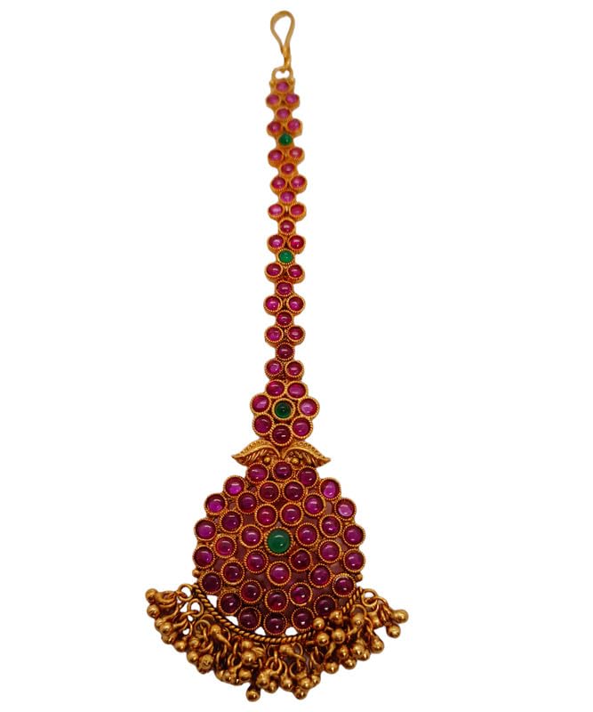 DK's Sparkling Style Multicolor Bridal Matha Patti for Women – Traditional Forehead Jewellery for Weddings & Festivals