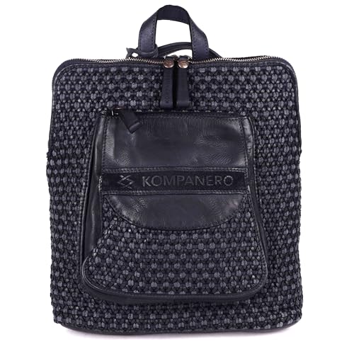 KOMPANERO Genuine Leather Backpack (B-13347-Cognac)