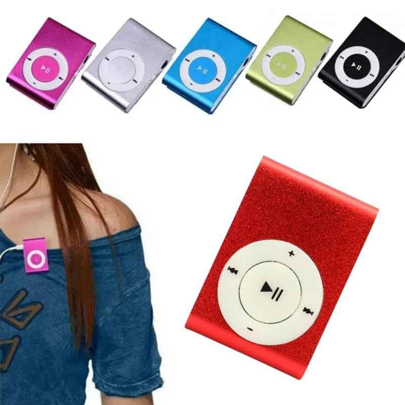 Elevea 𝟏𝟓 𝐘𝐄𝐀𝐑𝐒 𝐖𝐀𝐑𝐑𝐀𝐍𝐓𝐘 MiniMP3 Musicwith Earphones, Lossless SoundBack Clip MP3 Player, Expandable Storage, Long Battery Life Memory Card not included