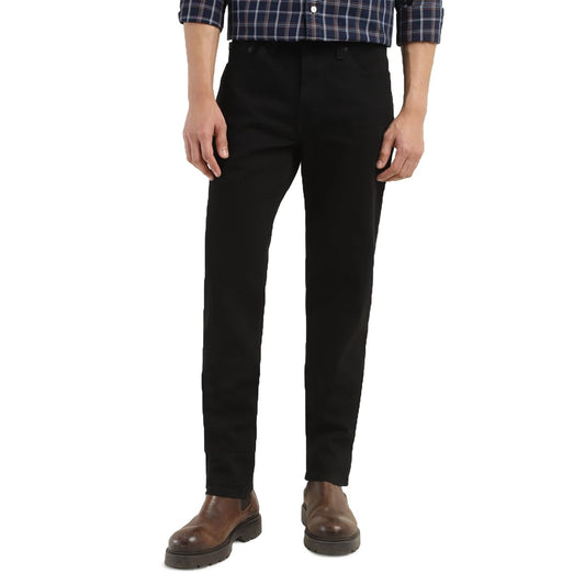 Levi's Men's 511 Slim Fit Mid Rise Jeans Solid Black