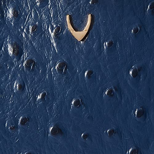 Hidesign Women Leather Clutch- Mn Blue