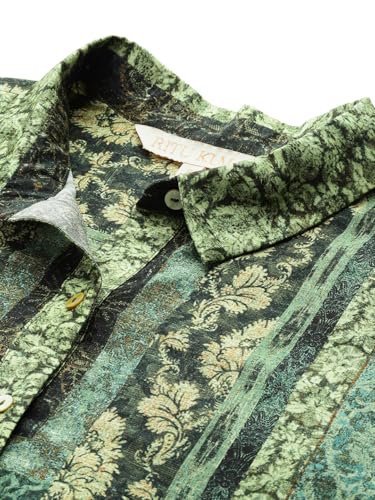 Ritu Kumar Green Abstract Print Full Sleeves Shirt