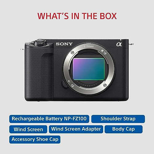 Sony Alpha Zv-E1 Full-Frame Interchangeable-Lens Mirrorless Vlog Digital Zoom Camera (Body Only)| Made for Creators | 12.1 Mp | Artificial Intelligence Based Autofocus | 4K 120P Recording – Black