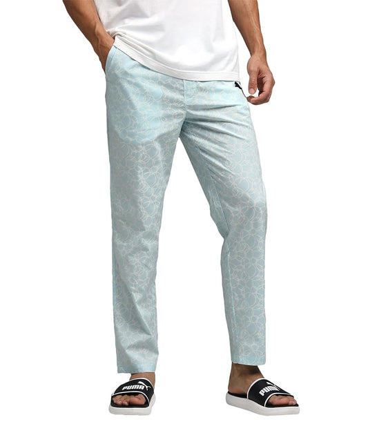PUMA | Men's Comfort Weave Printed Lounge Pants | Nitro Blue-White | 2XL