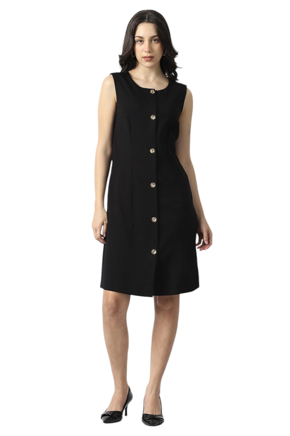 Van Heusen Women's Rayon Modern Above The Knee Dress
