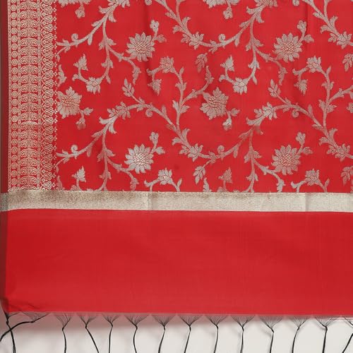 BIBA Women's Red Polyester Dupatta_Free Size