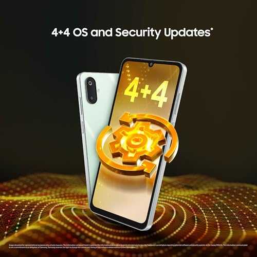 Samsung Galaxy M06 5G Mobile (Blazing Black, 4GB RAM, 128GB Storage) | MediaTek Dimensity 6300 | AnTuTu 623K+ | 12 5G Bands | 25W Fast Charging | 4 Gen OS Upgrades | 50MP Camera | Without Charger