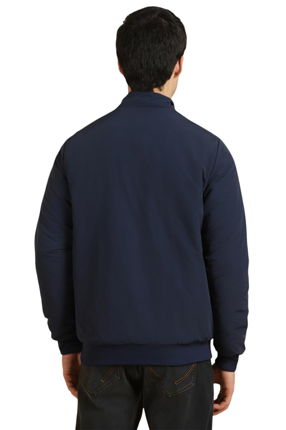 Allen Solly Men's A-Line Coat (ASJKMJBOFZ41125_Navy