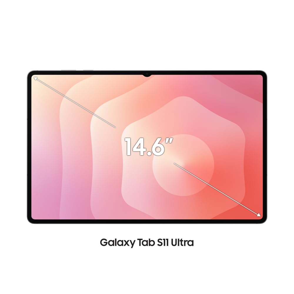 Samsung Galaxy Tab S11 Ultra with AI, S Pen in-Box, 36.9 cm (14.6 inch) Dynamic AMOLED 2X Display, 12 GB RAM, 256 GB Storage, Wi-Fi + 5G Tablet, Gray