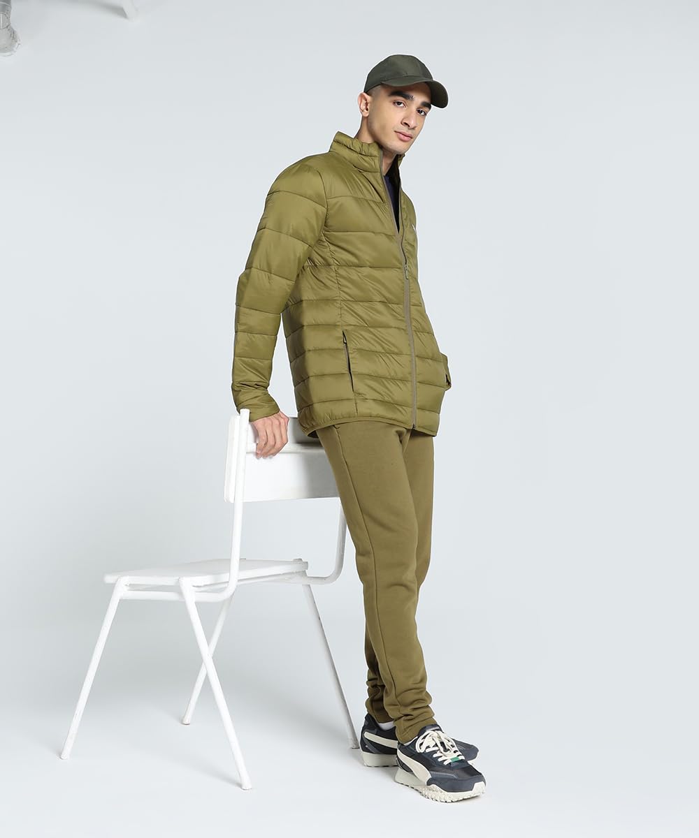 Puma Nylon Men's A-Line Short Length Coat (670987_Wild Willow, Green