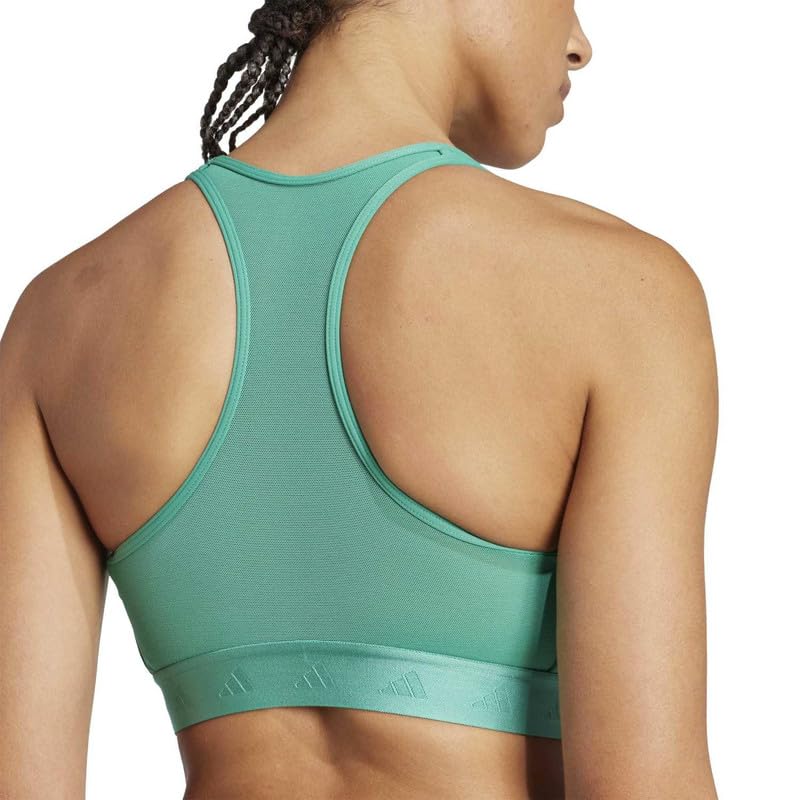 adidas Womens Sport Bra | Pwr Ms Hyglm | Green | Size-L |