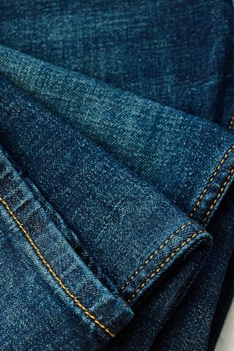 SNITCH Men Casual Jeans | Slim Fit Blue Mid Rise Streetwear Style | Durable Cotton Blend with Smooth Texture & Medium Stretch for Everyday Comfort