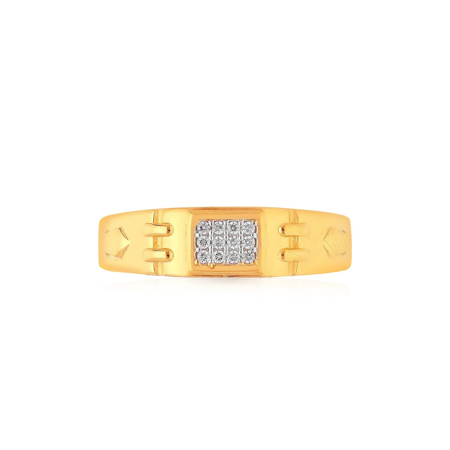Malabar Gold and Diamonds Gold Ring for Men| Ring for Birthday, Wedding, Anniversary & Valentine's Day Gift FRDZL27380_Y_11