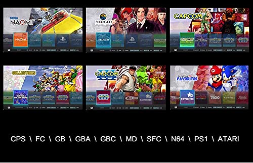 GSH Video Game Box G5 WiFi 4K HD Super Console X 20+ Emulator 60000+ Games Retro TV Box Video Game Player for CPS, GB, GBA, GBC, MD, SFC, FC, N64, PS1, PSP and Wireless Gamepad Controller. (128 gb)