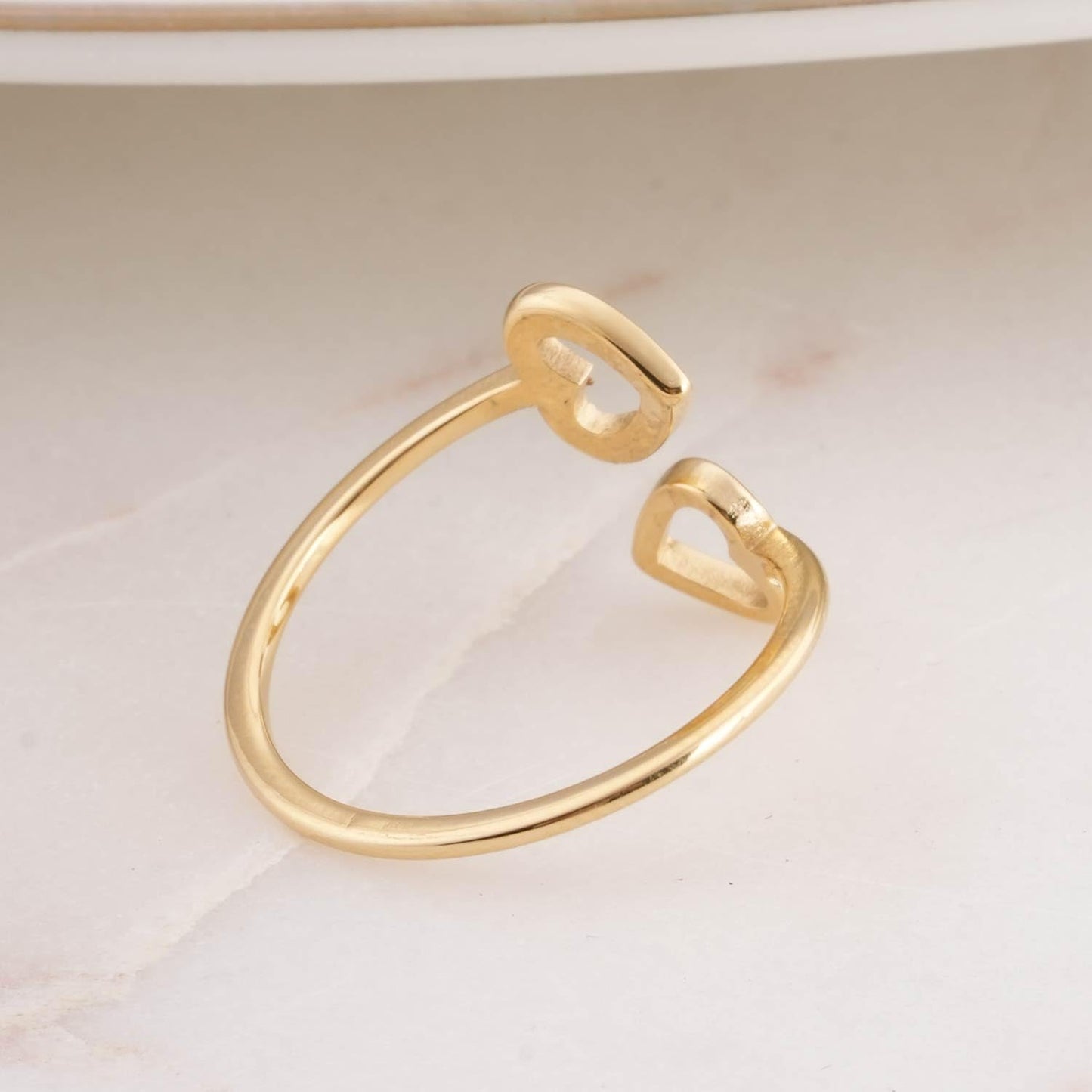 PALMONAS Modern Open Silver Triangle Adjustable Ring for Women - Gift for Girls & Women, Women's Jewellery | Waterproof & Anti Tarnish Rings