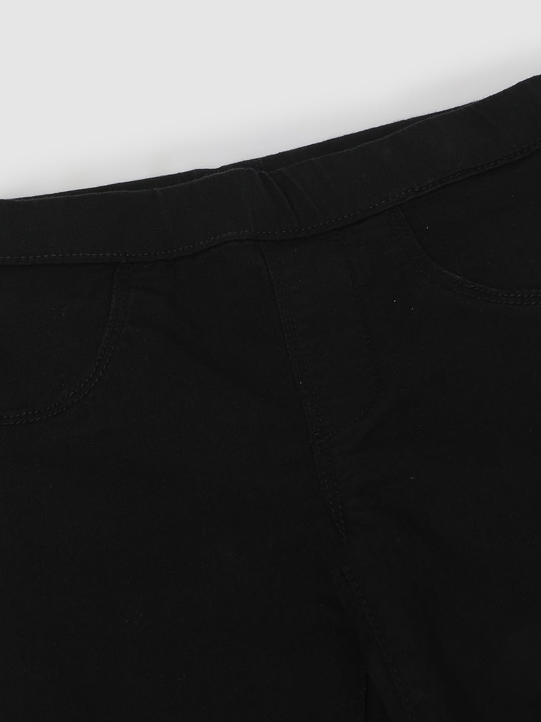 Max Girls Solid Slim Fit Jeggings (S24CBD06BLACK)_5-6Y