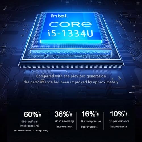 Lenovo IdeaPad Business Laptop, 15.6" FHD Touchscreen, Powerful 10-Core Intel i5-1334U, AI Copilot Computer, 16GB RAM, 1TB Storage (512GB SSD+500GB Ext), HubxcelAccessory, Win 11 Pro, Lifetime Office