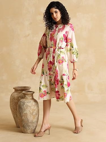 Kazo Elena Midi Dress Pink