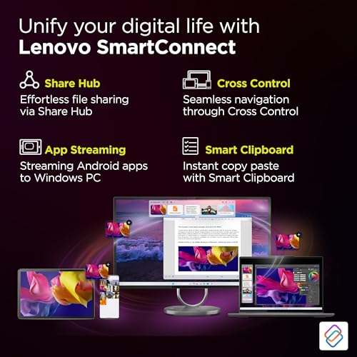 Lenovo Idea Tab Pro Gen 2 with Pen Plus {Smartchoice} 13" Display, 3.5K Resolution, 144Hz Refresh | 8GB, 256GB | Snapdragon 8s Gen 4 | 10200mAh, 4 JBL Speakers, USB 3.0 with DP-Out, Wi-Fi 7, Luna Grey