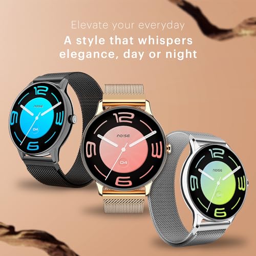 Noise Twist Go Round dial Smartwatch with BT Calling, 1.39" Display, Metal Build, 100+ Watch Faces, IP68, Sleep Tracking, 100+ Sports Modes, 24/7 Heart Rate Monitoring (Silver Link)