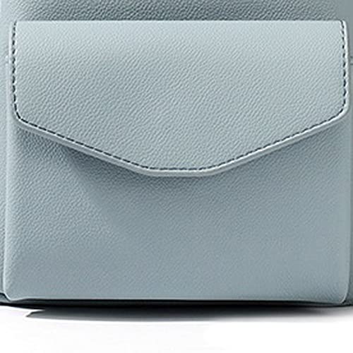 GEFIRE Womens Backpack Women Backpack， Mini Soft Touch Multi-Function Small Backpack ，Ladies Shoulder Bag Purse Black，PU Single Shoulder Ladies Bag (Color : Dark blue)