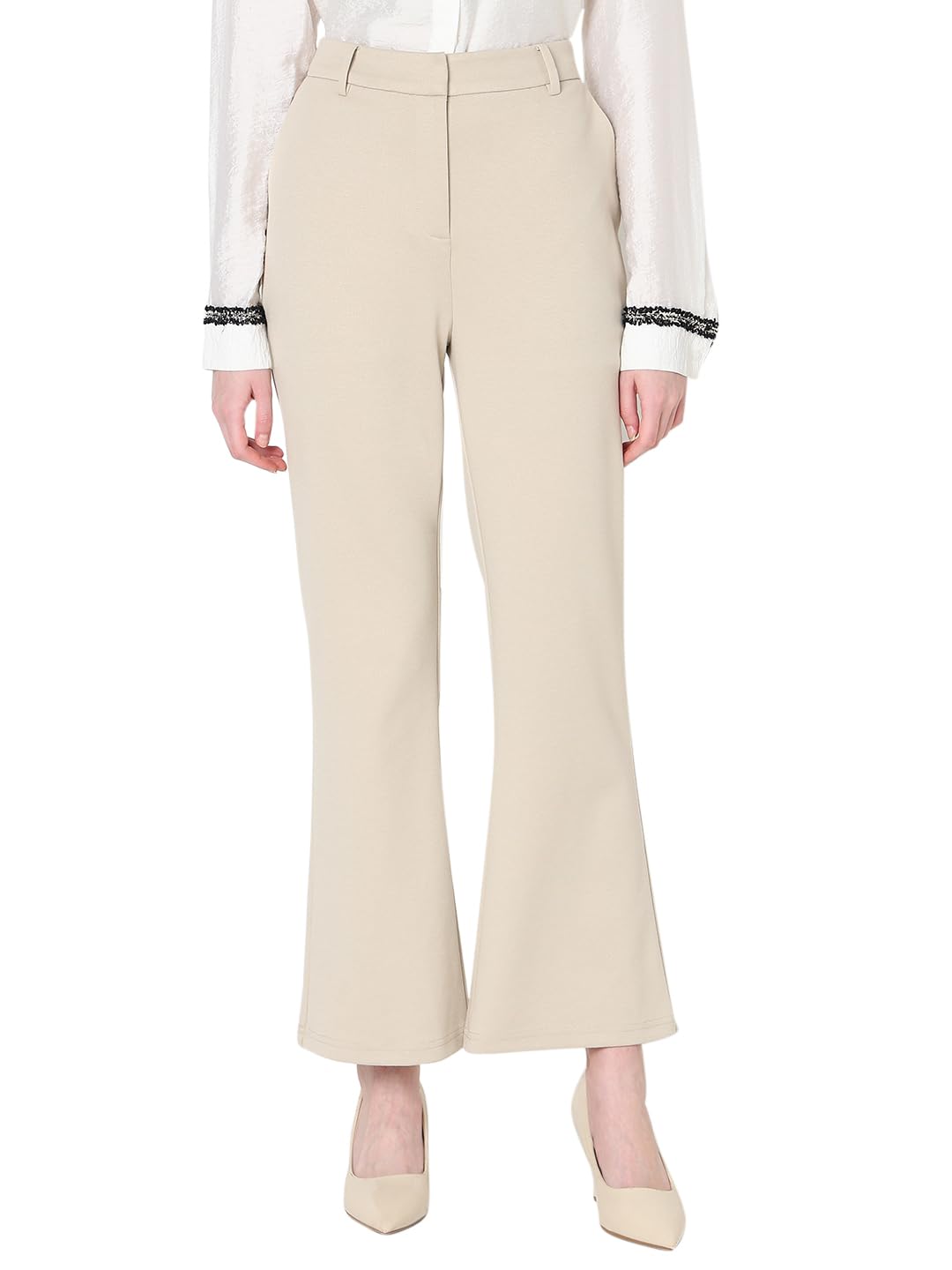 Vero Moda Women's Relaxed Pants (9006993- Oatmeal