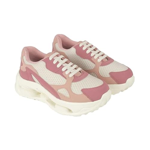 tresmode Sewd Pink Women's Sneakers in Size 6 UK / 39 EU