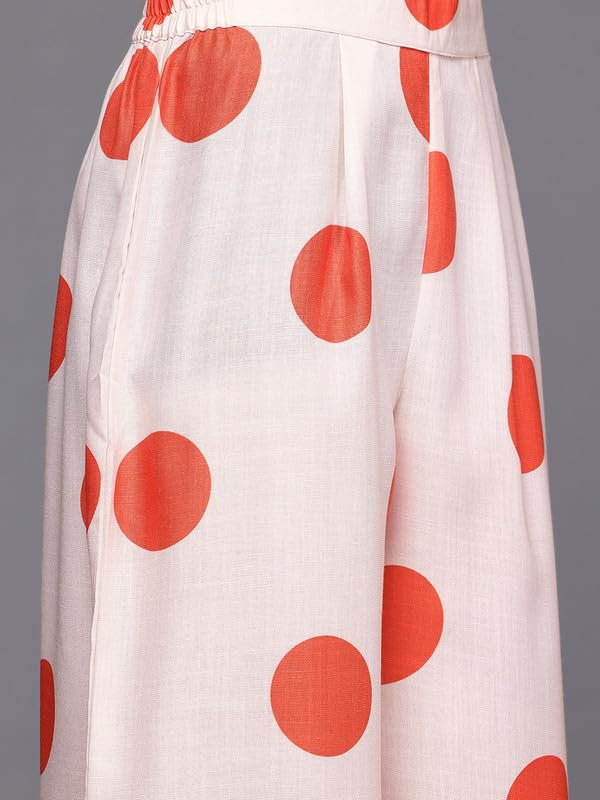 Ahalyaa Women's Cotton Blend Kurta Set