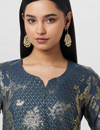 Biba WOMEN PRINTED STRAIGHT MIX AND MATCH(ASSORTED1836E_GRAY_42)