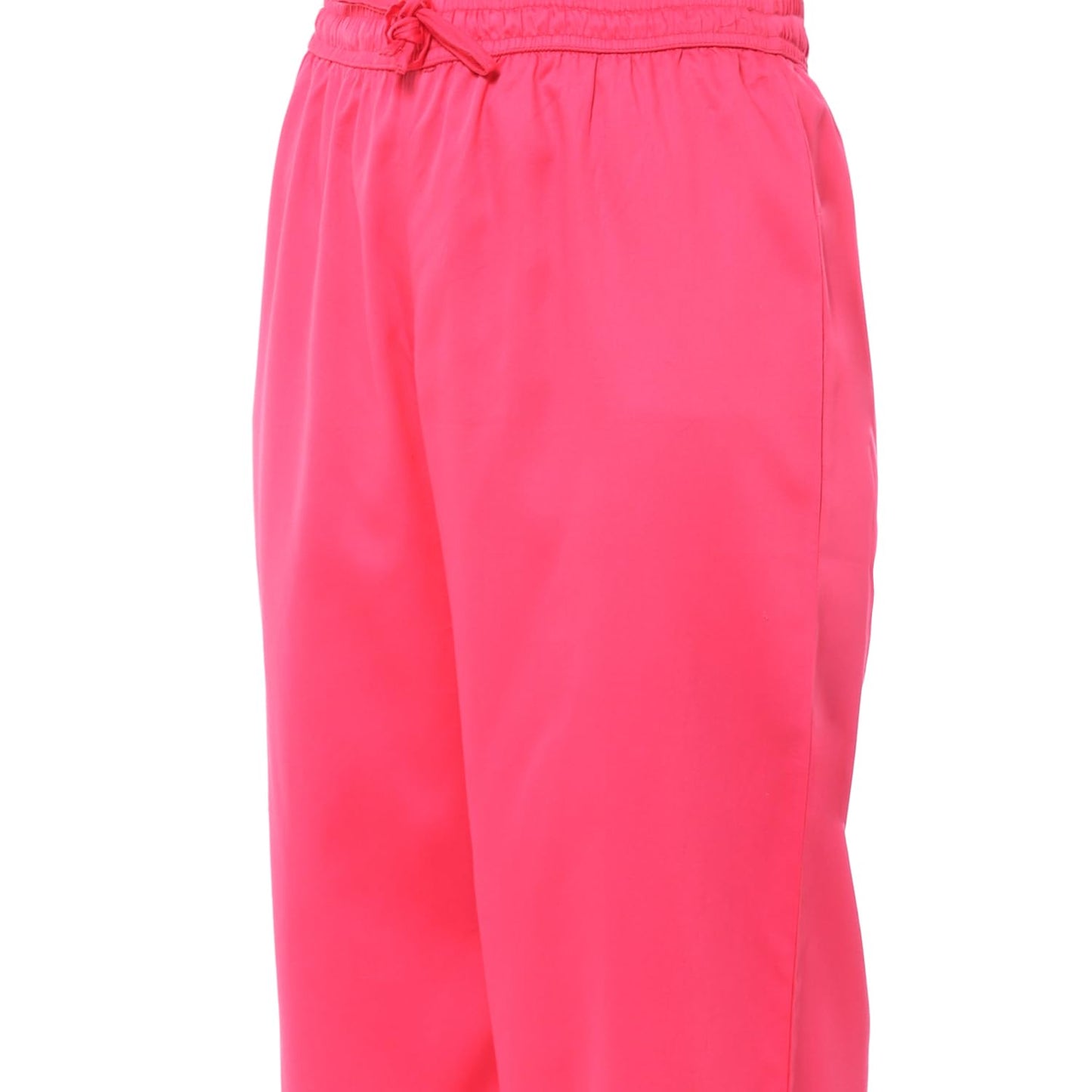 BIBA Women's Cotton PRINTED STRAIGHT KURTA SALWAR KURTA DUPATTA(SKDINDIE BOHO9454_FUCHSIA_38), Straight Fit, XL