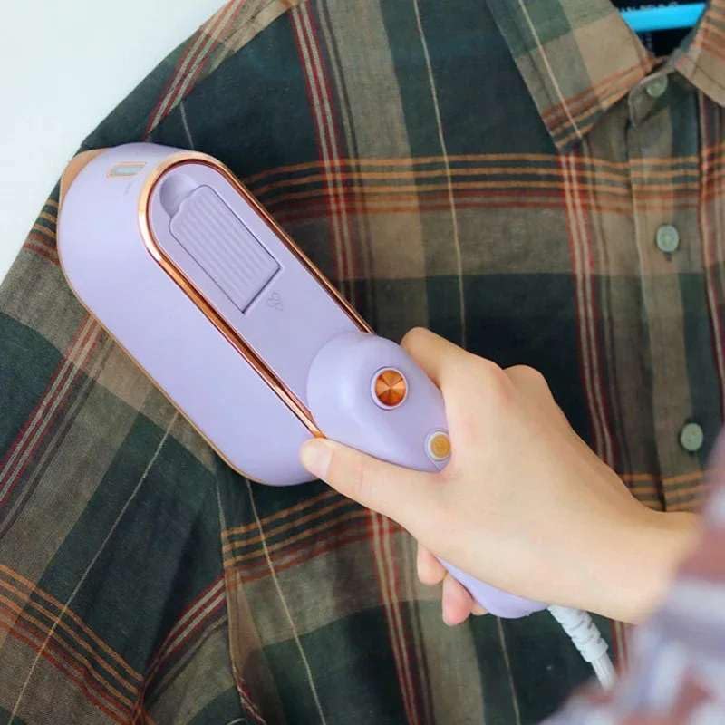 Mann Mart Powerful Handheld Garment Steamer for Clothes - 1000W Portable Travel Steamer with 6-Hole Steam for Wrinkle-Free Clothes