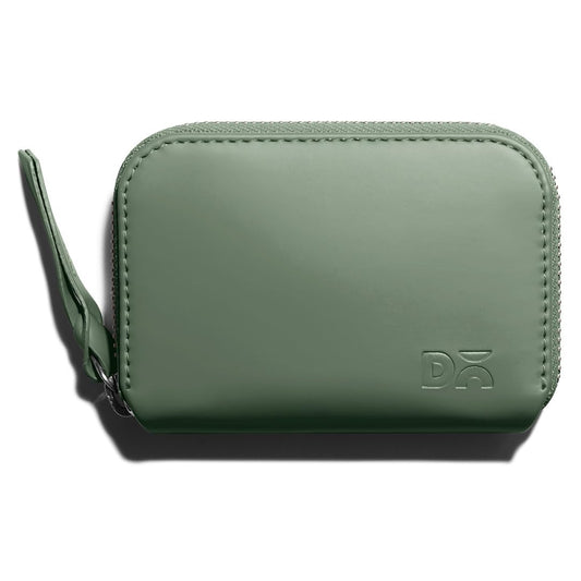DailyObjects Sap Green Zipper Slim Card & Coin Wallet | Made with Vegan Leather Material | Carefully Handcrafted | Coin Pocket