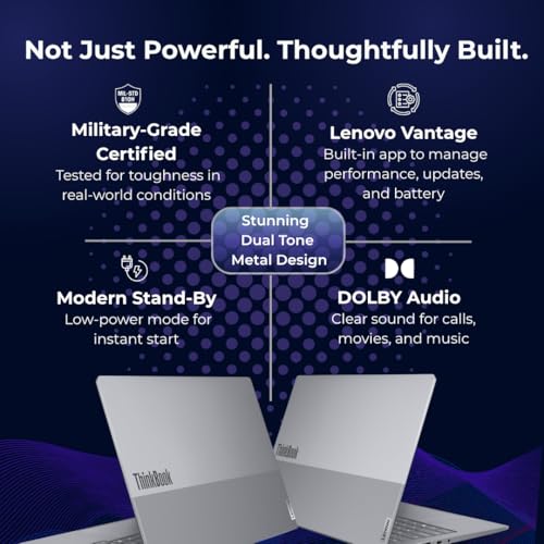 Lenovo ThinkBook 16, Intel Core Ultra 9 185H, 16GB RAM, 512GB SSD, WUXGA IPS 16” (40.64cm), Win 11 Home, Arctic Grey, 1.7Kg, 21SKA0J5IG, Fingerprint, Backlit, 300 Nits, 1Y Warranty, AI Powered Laptop