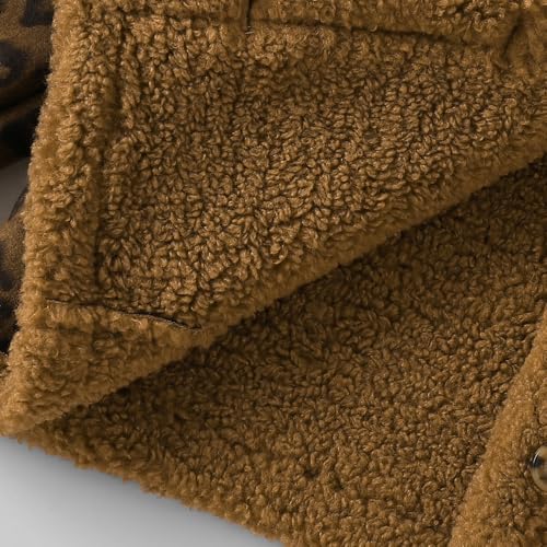 Hopscotch Girls Brown Full Sleeves Animal Fleece Jacket For Age (3-4 Years)