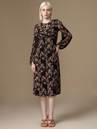 Kazo Dottie 2 Midi Dress (Black_L)
