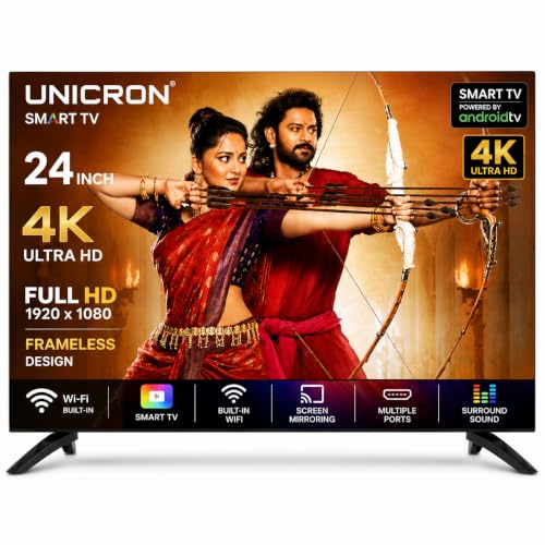 60 cm (24 Inches) HD Ready Smart LED TV | Android Smart TV | 1GB RAM & 8GB ROM | Built-in Wi-Fi | HDMI & USB Ports