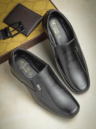 Action Shoes Men's Black Formal Shoes - 9 UK/India (43 EU)(D-63-BLACK)