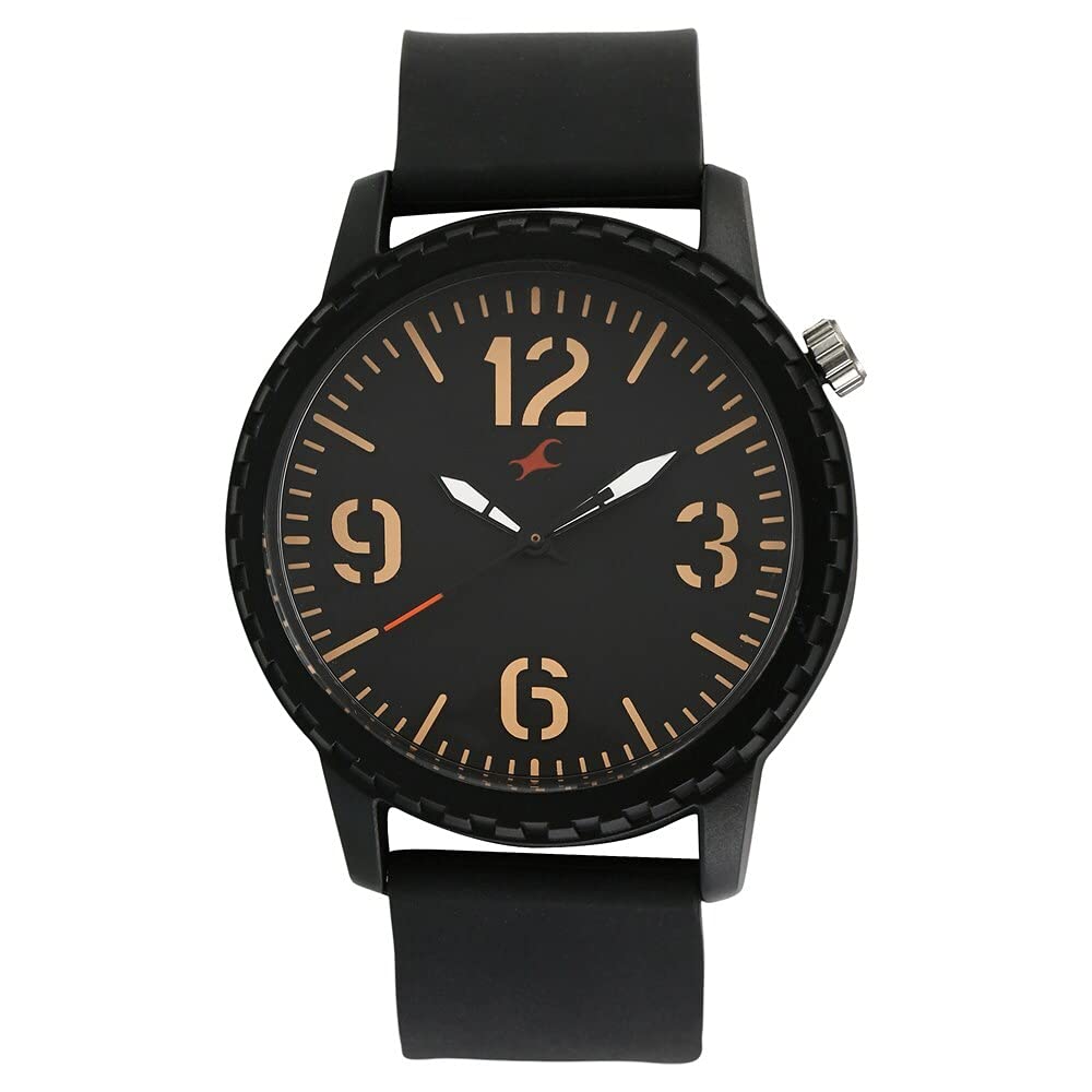 Fastrack Tees Analog Black Dial Unisex Watch - 38039PP01 / 38039PP01