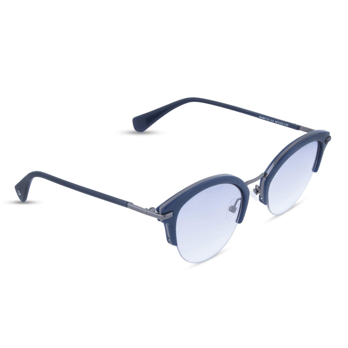 Giordano UV Protected Round women Sunglasses (48 | Sky Blue Lens)