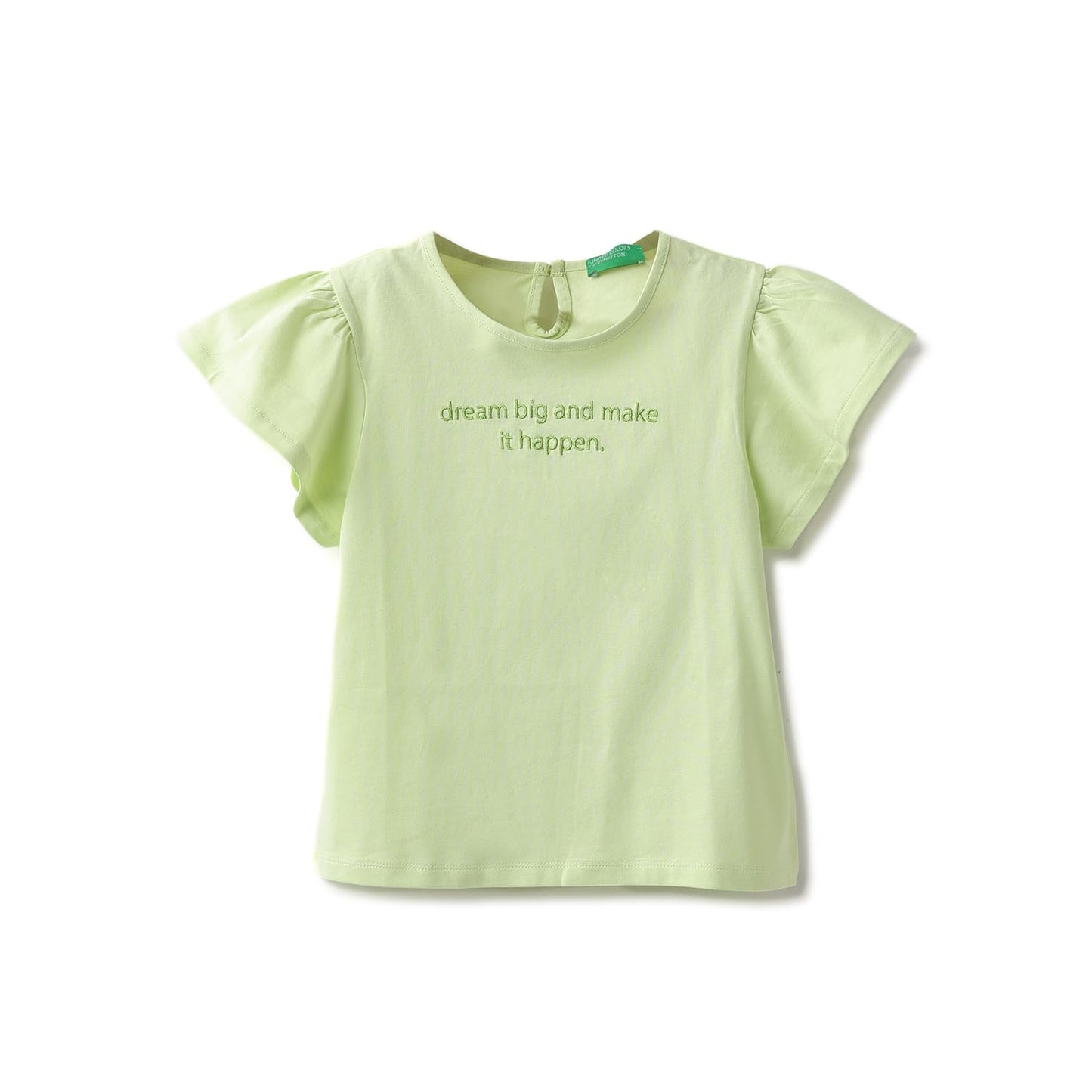 United Colors of Benetton Kidz Regular Fit T-Shirt (24A3096CBTR1ISL9_Green