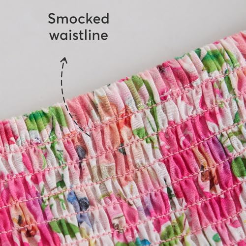 Hopscotch Girls Sleeveless Pink Floral Print Skirt Set For Ages (4-5 Years)